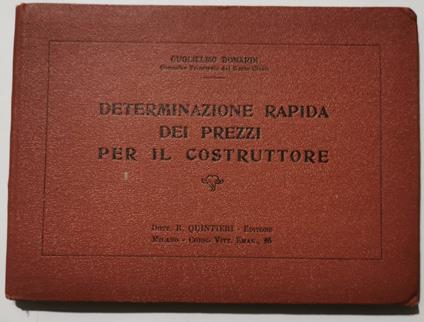 Determinazione rapida dei prezzi per il costruttore - copertina