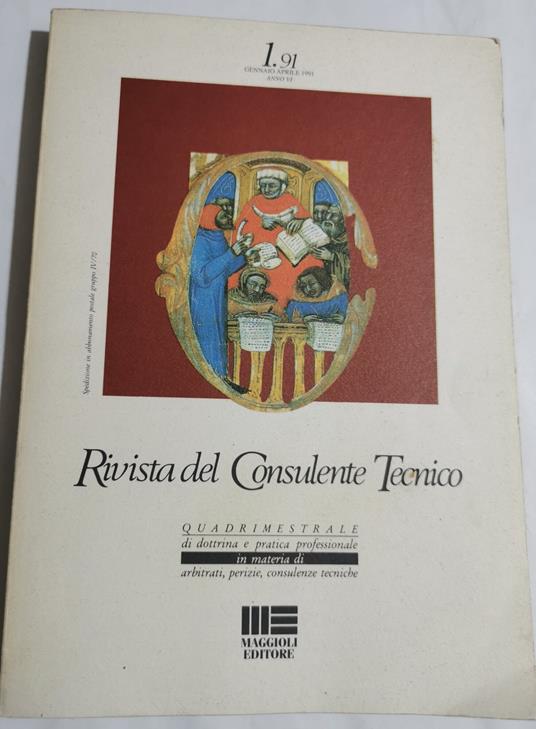 Rivista del consulente tecnico n. 1 /91 - copertina