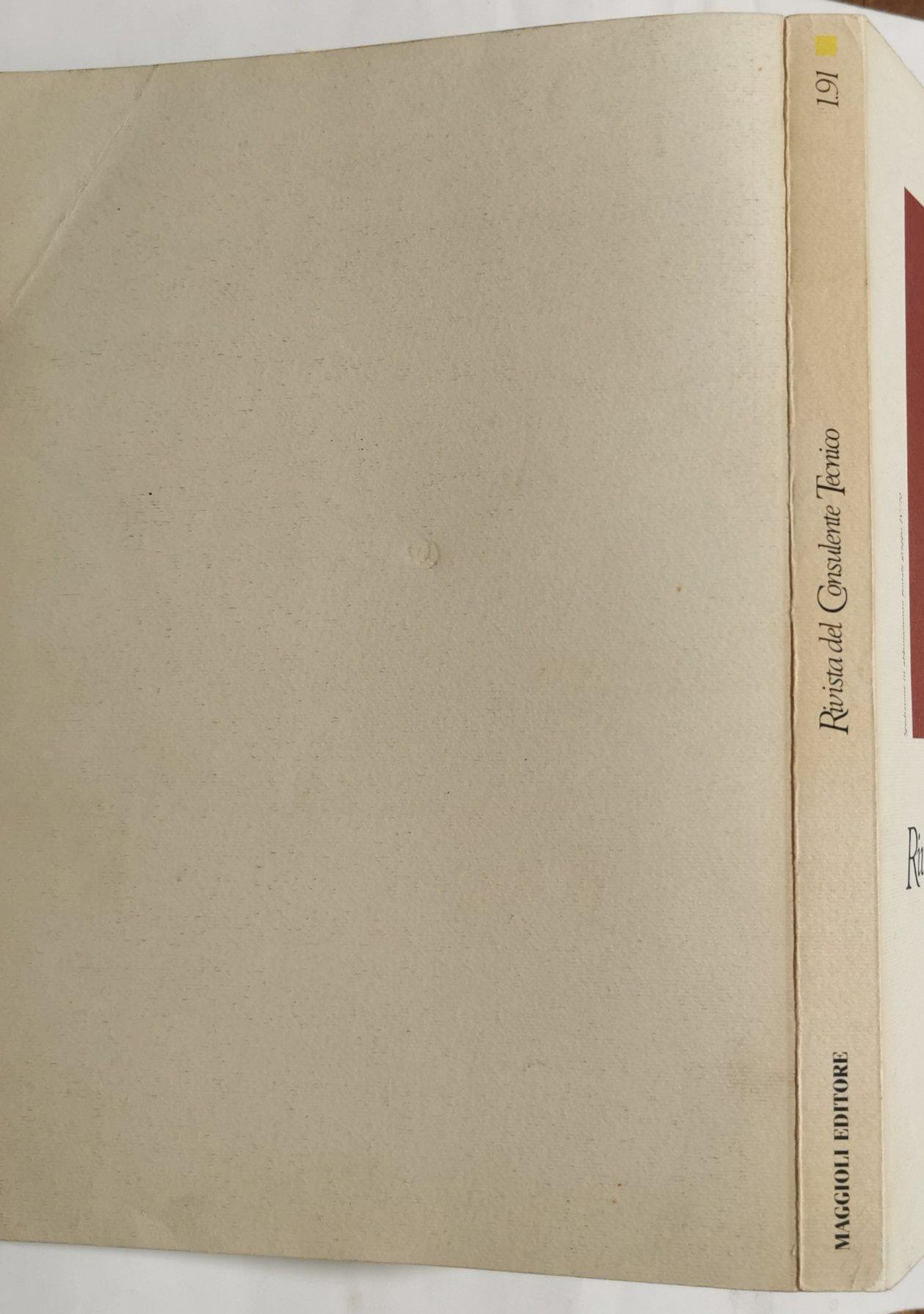 Rivista del consulente tecnico n. 1 /91