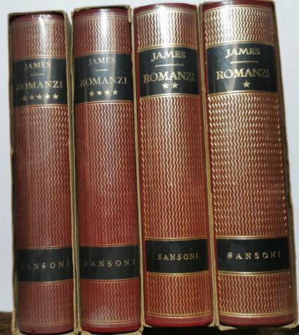 Romanzi- voll. I, II, IV, V - Henry James - copertina