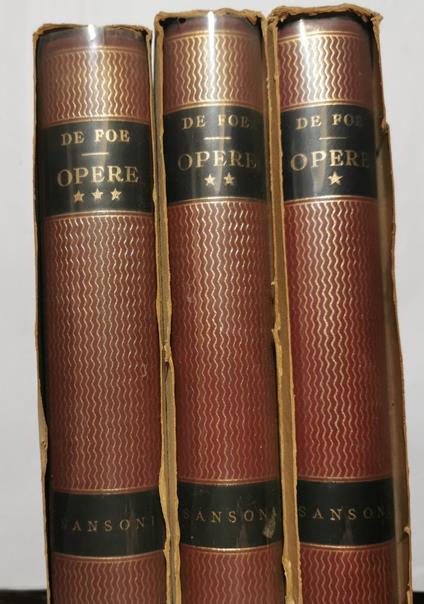 Opere- 3 voll - Daniel Defoe - copertina