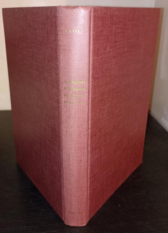 La donazione di Constantino nei giuristi medievali - Domenico Maffei - copertina