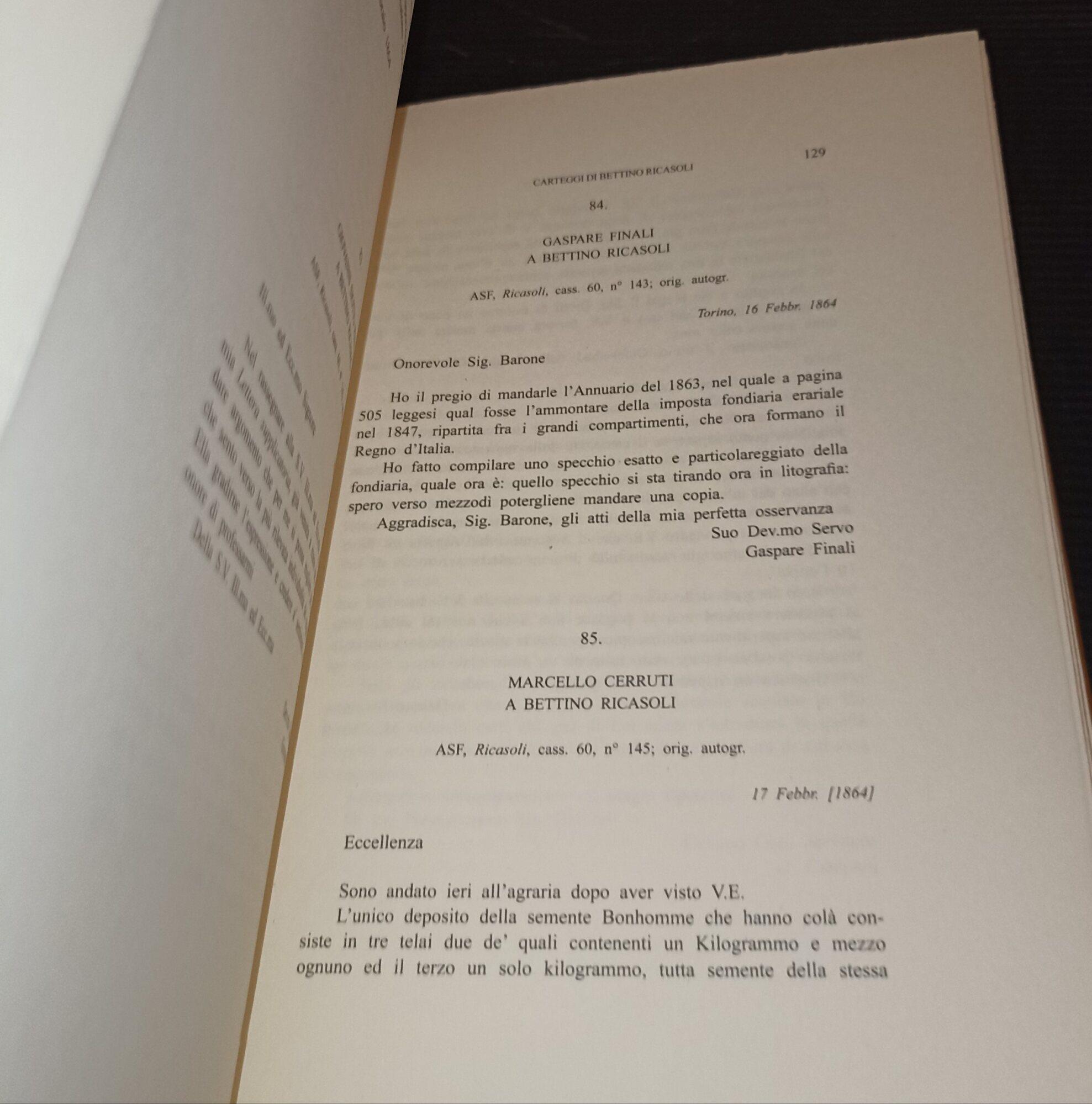 Carteggi di Bettino Ricasoli