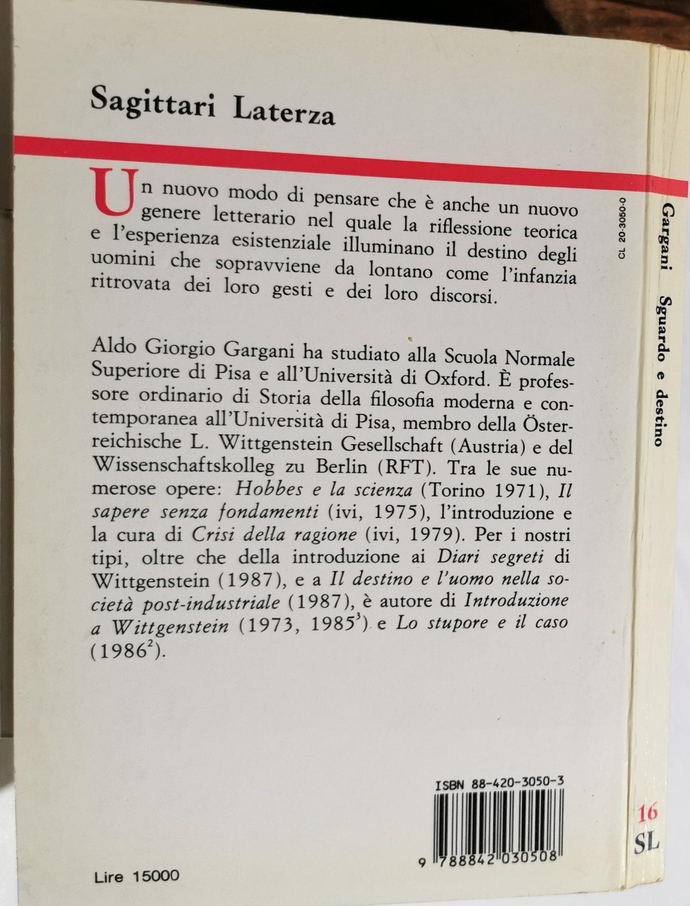 Sguardo e destino