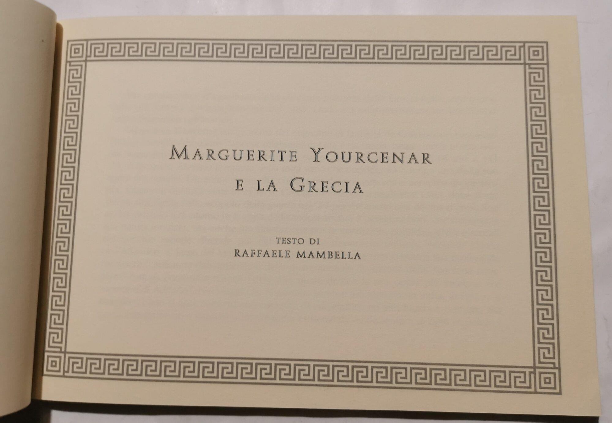 Marguerite De Yourcenar e la Grecia