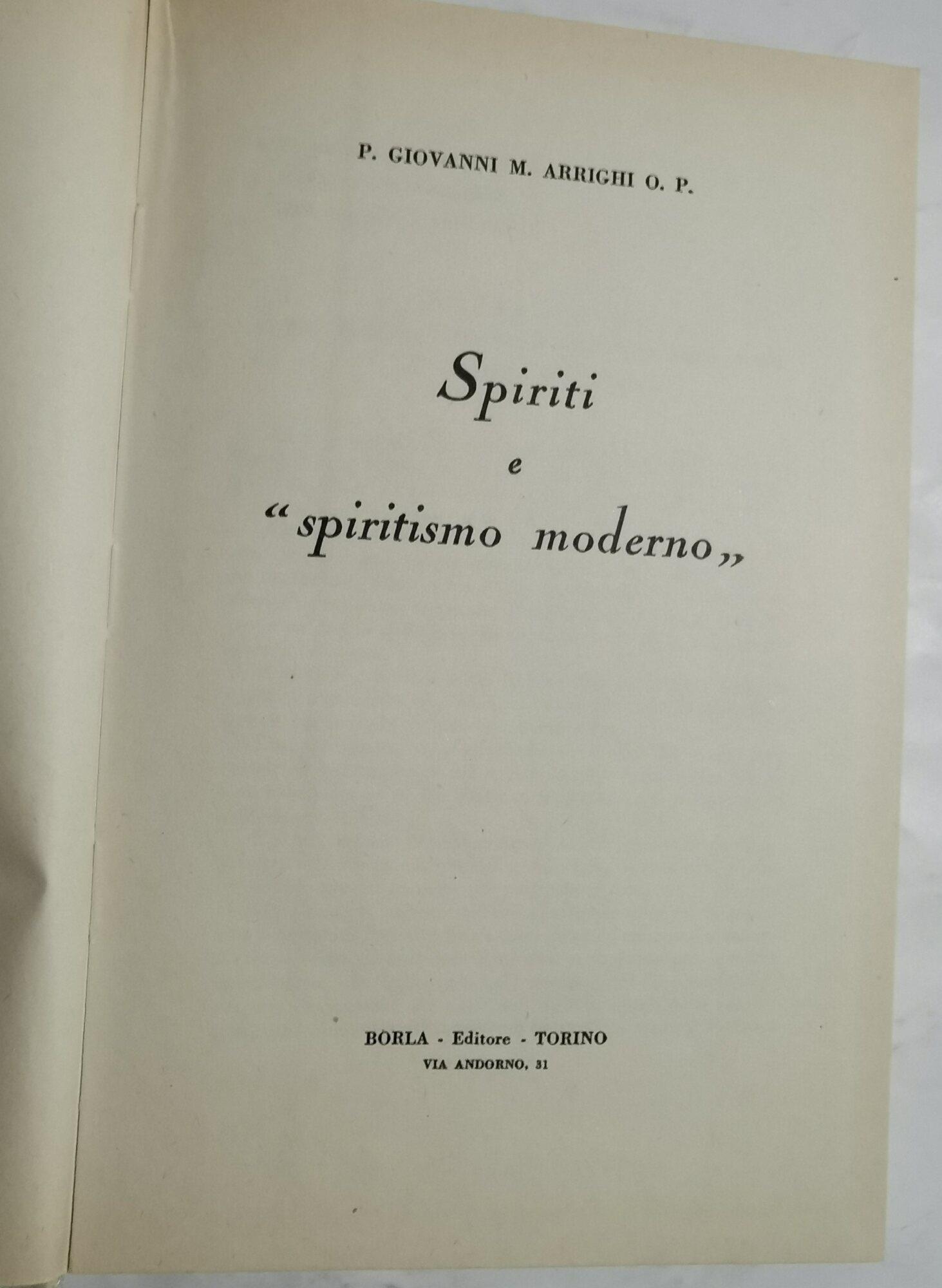 Spiriti e spiritismo moderno