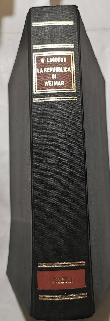 La Repubblica di Weimar - Walter Laqueur - copertina