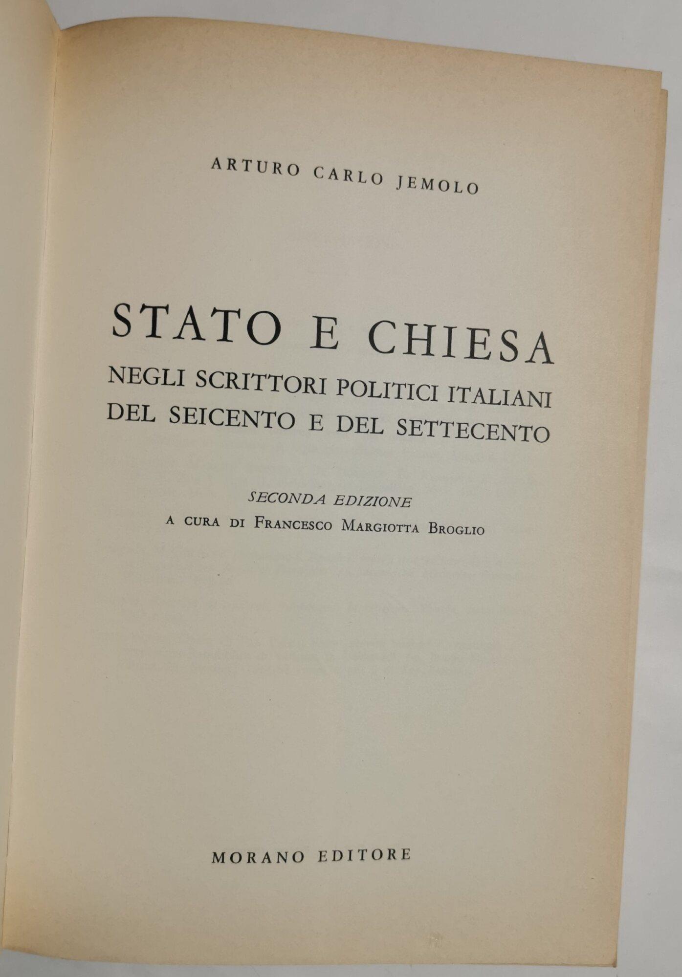 Stato e Chiesa - negli scrittori italiani del '600 e del '700