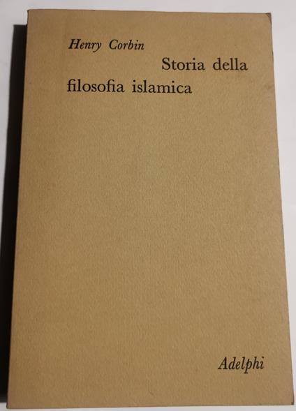 Storia della filosofia islamica - Henry Corbin - copertina