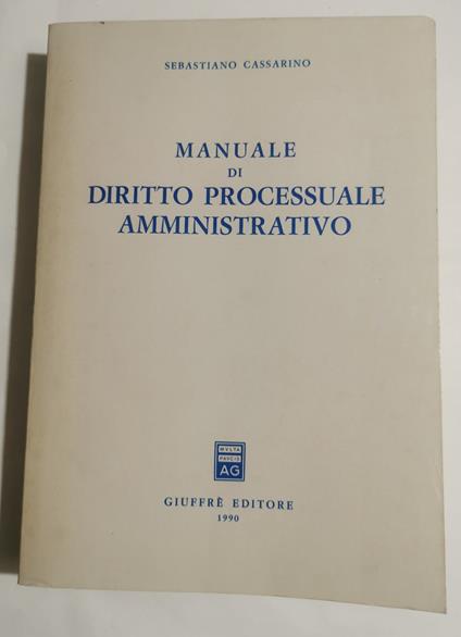 Manuale di diritto processuale amministrativo - copertina