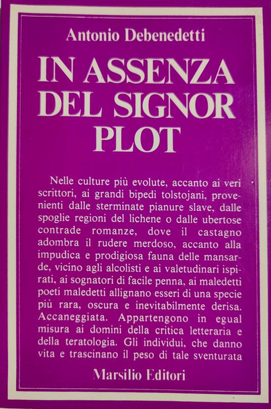 In assenza del signor Plot - Antonio Debenedetti - copertina