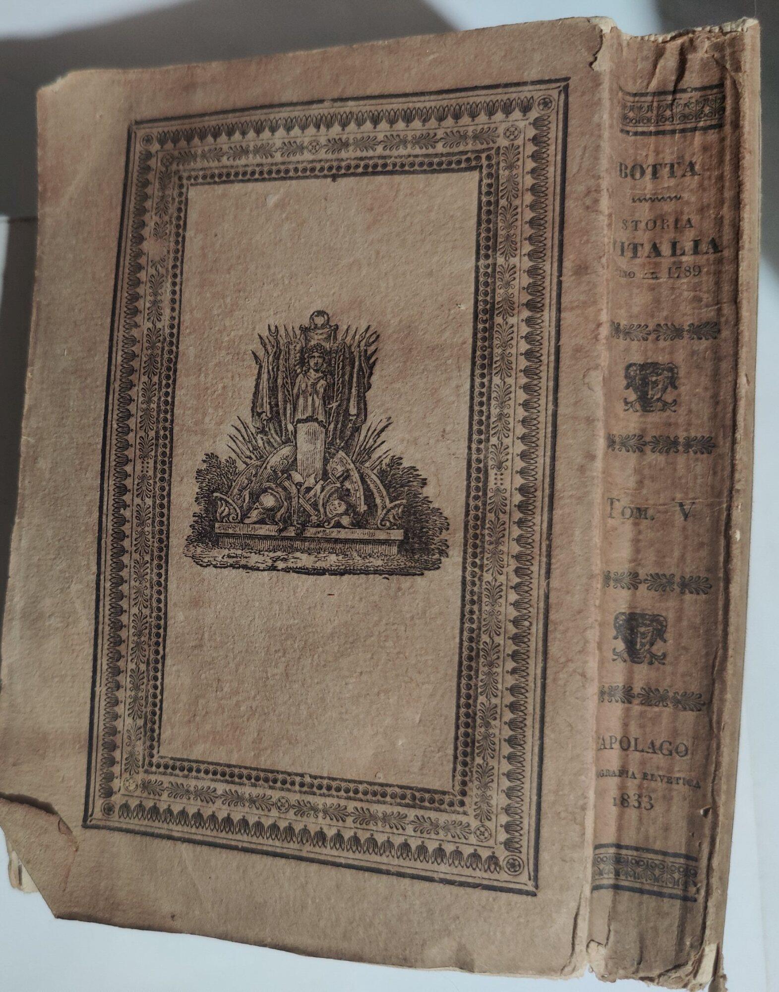 Storia d'Italia continuata su quella del Guicciardini sino al 1789- vol. V