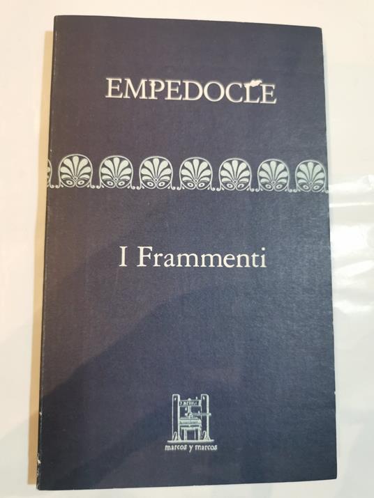 I frammenti : sulla natura - purificazioni - copertina