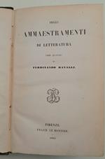Degli ammaestramenti di letteratura