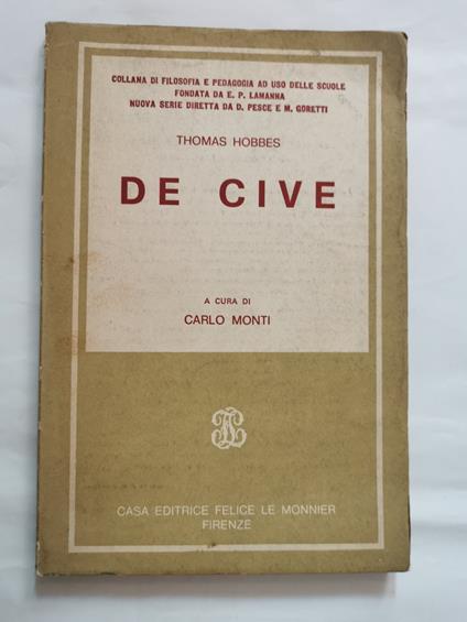De Cive - Thomas Hobbes - copertina