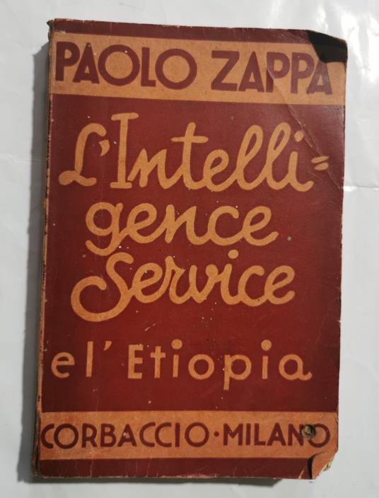 L' Intelligence Service e l'Etiopia - Paolo Zappa - copertina