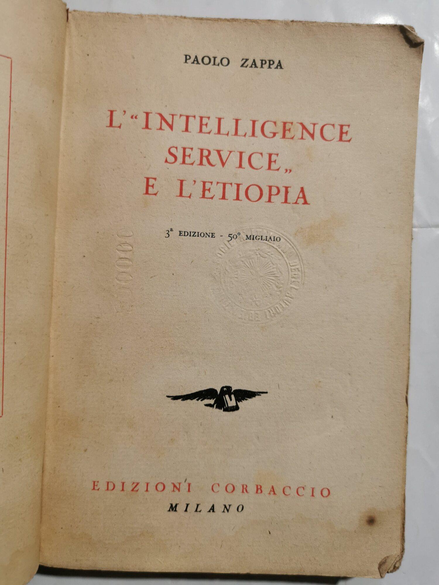 L' Intelligence Service e l'Etiopia