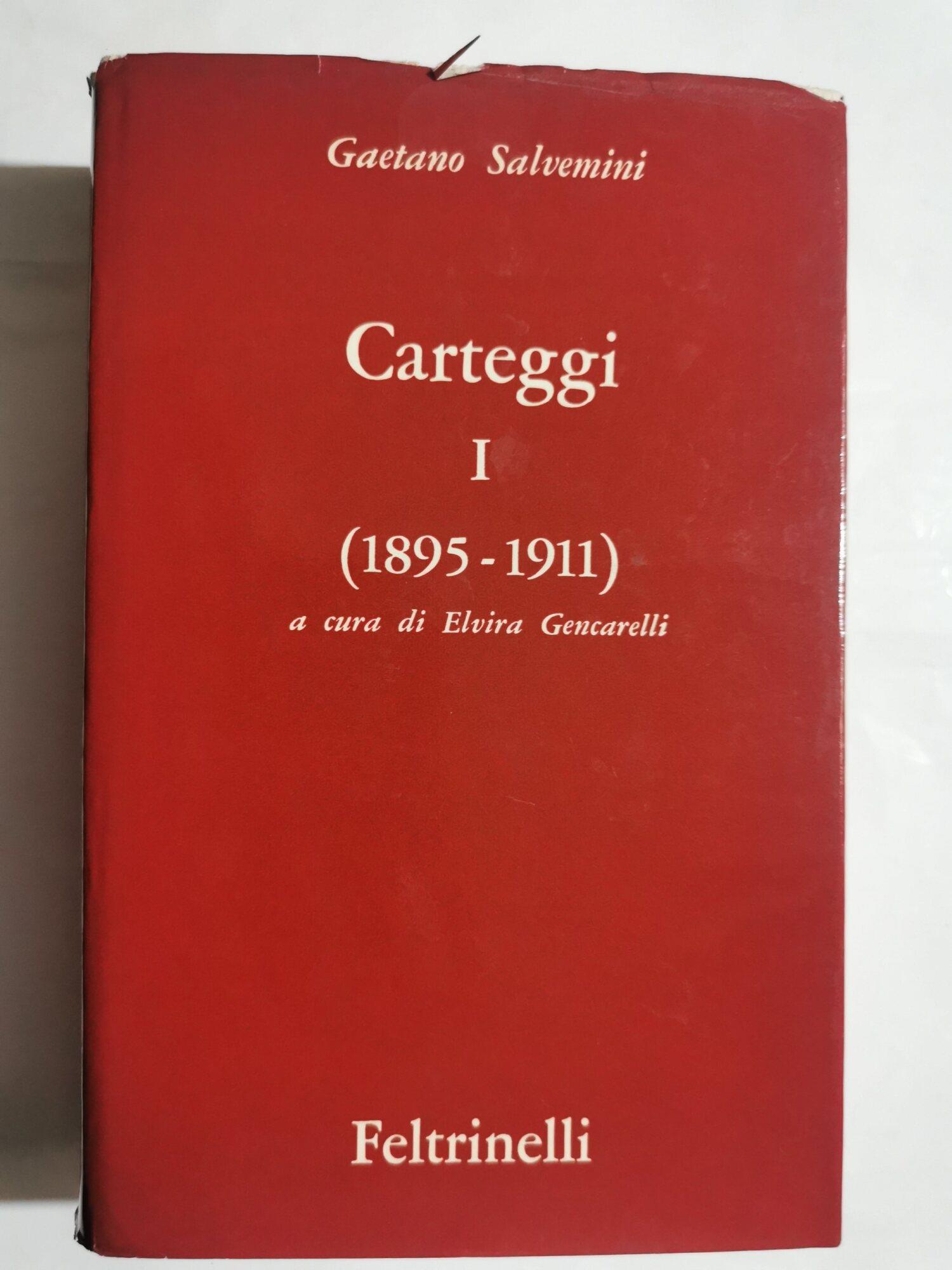 Carteggi I ( 1895- 1911 )