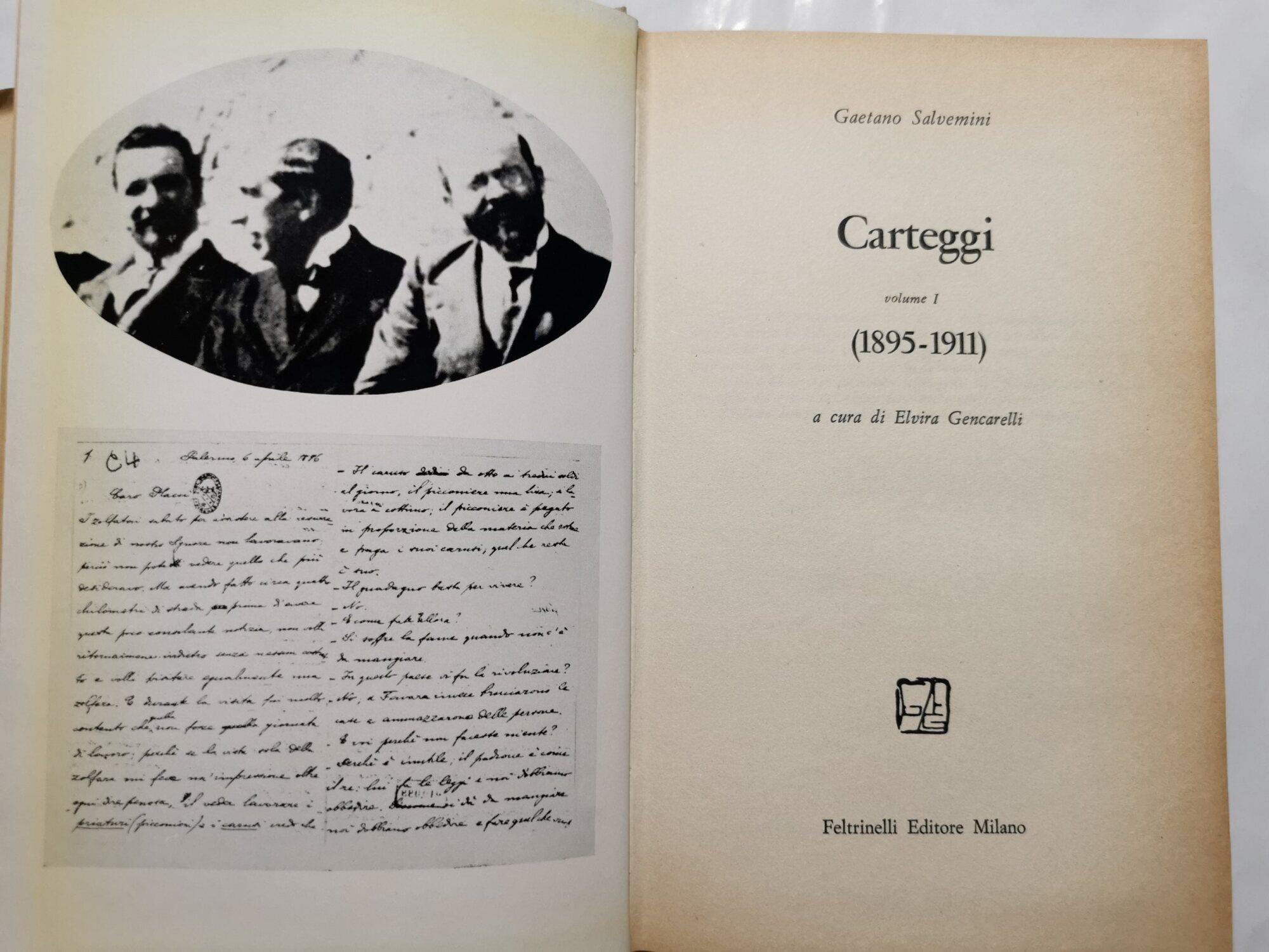 Carteggi I ( 1895- 1911 )