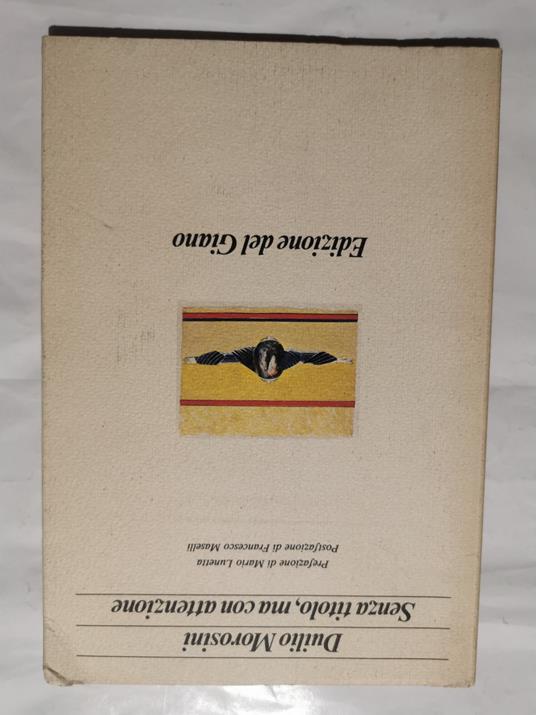 Senza titolo, ma con attenzione - Duilio Morosini - copertina