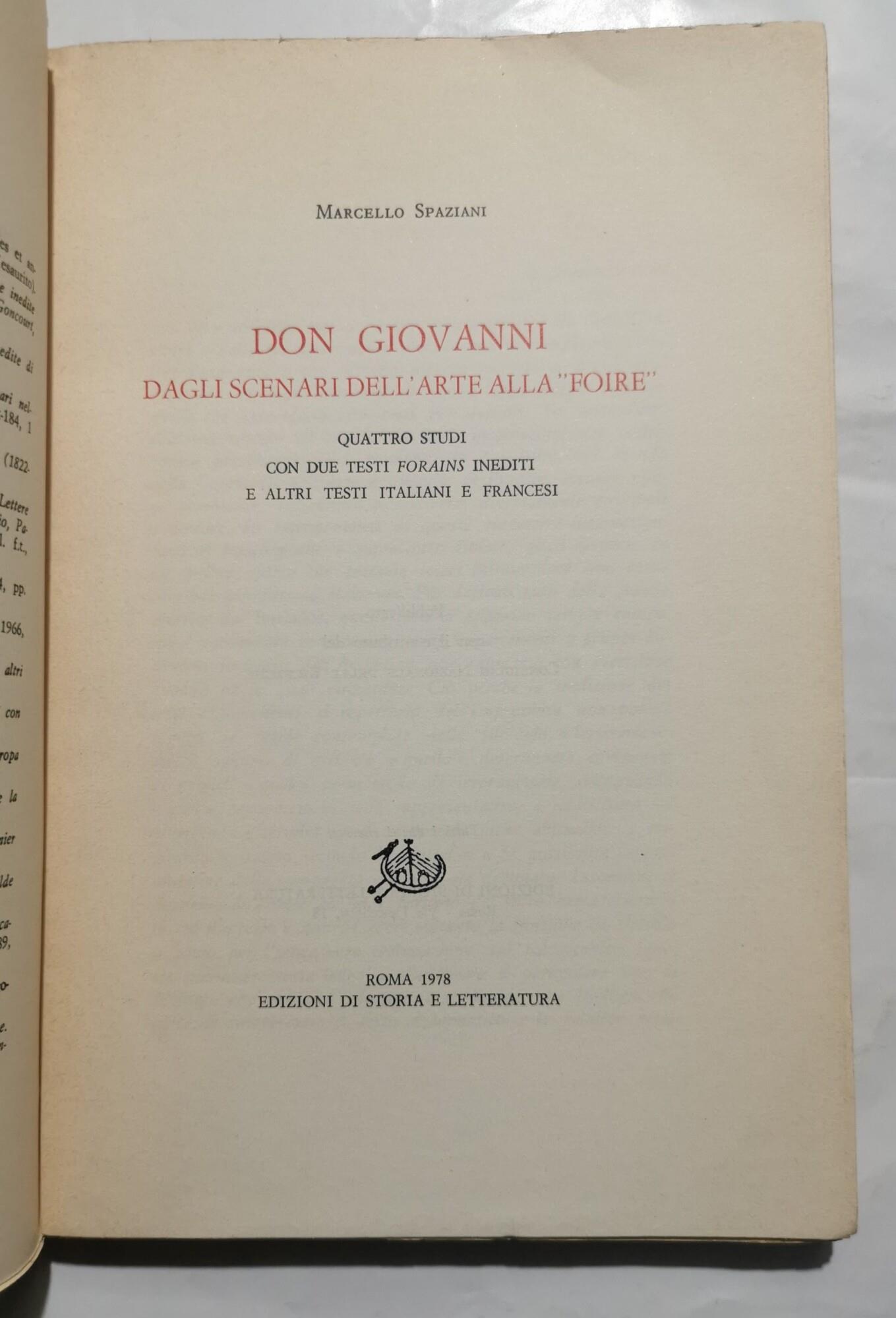 Don Giovanni dagli scenari dell'arte alla "Foire"