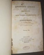 Biblioteca agraria o sia raccolta di scelte istruzioni economico-rurali volume XII Sui gelsi e sui bachi da seta