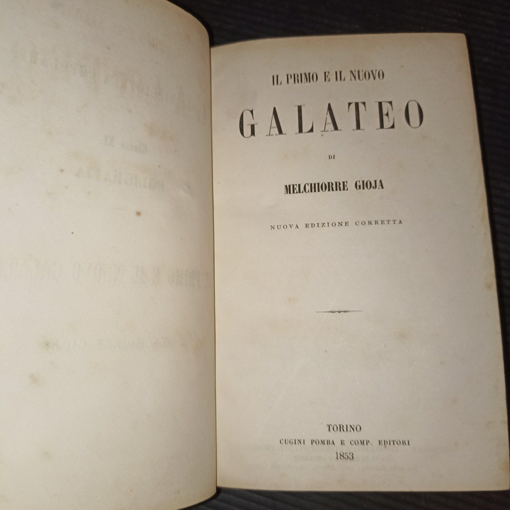 Il primo e il nuovo galateo