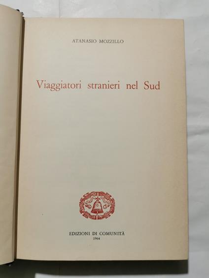 Viaggiatori stranieri nel Sud - Atanasio Mozzillo - copertina