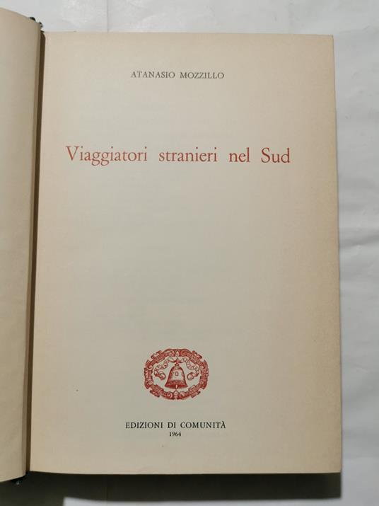 Viaggiatori stranieri nel Sud - Atanasio Mozzillo - copertina