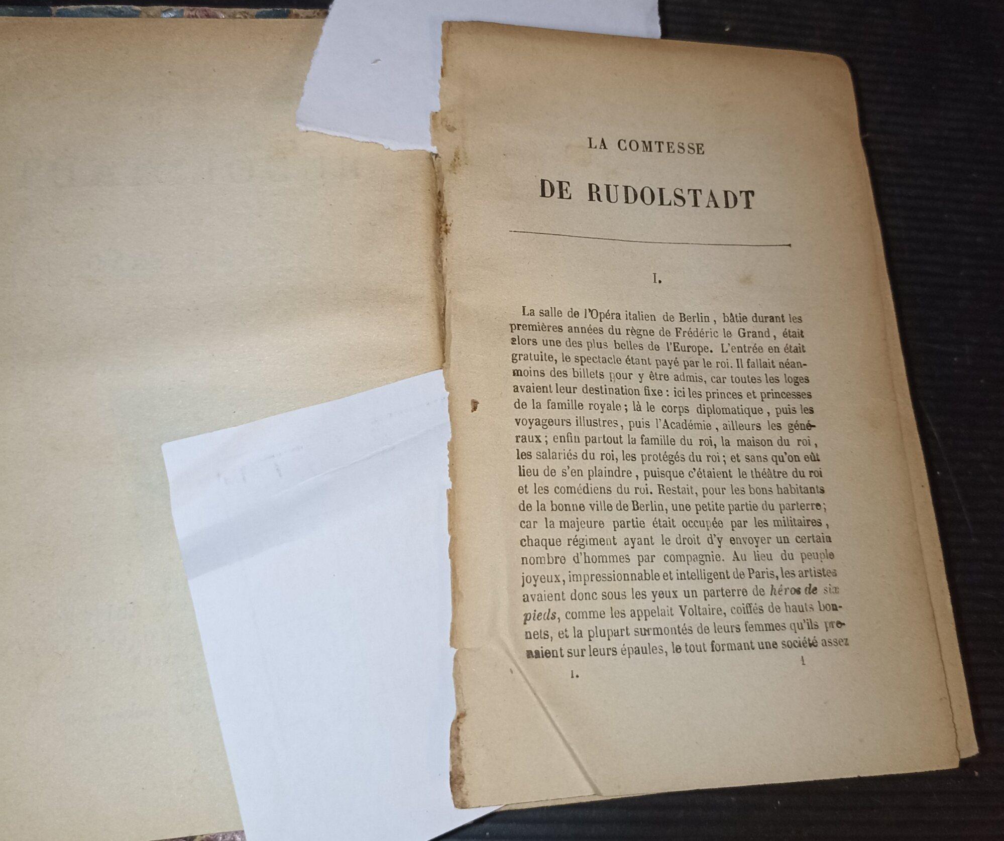 La comtesse de Rudolstadt