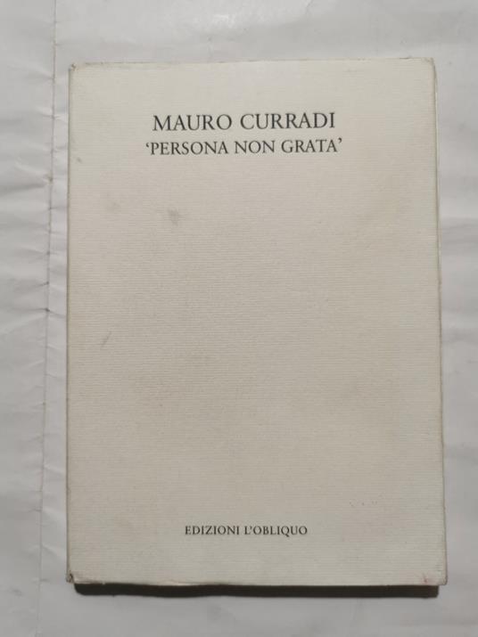  Persona non grata  - Mauro Curradi - copertina