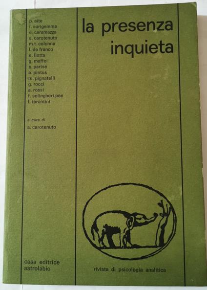 La presenza inquieta - Rivista di psicologia analitica - copertina