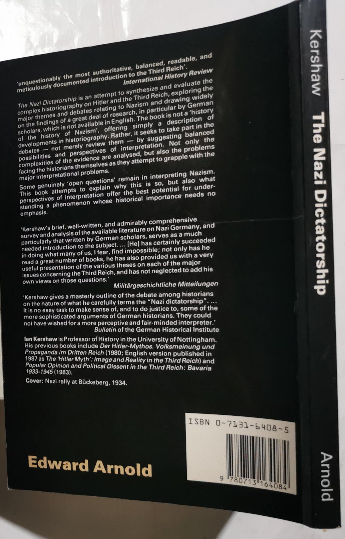 The Nazi Dictatorship - Problems and perspectives of interpretation