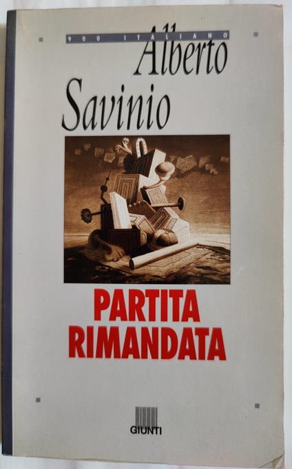Partita rimandata - Diario calabrese (1948) - Alberto Savinio - copertina