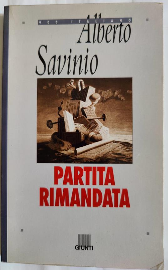 Partita rimandata - Diario calabrese (1948) - Alberto Savinio - copertina