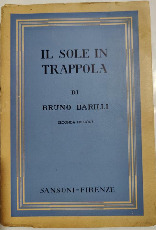 Il sole in trappola - Diario del periplo d'Africa ( 1931 ) - Bruno Barilli - copertina