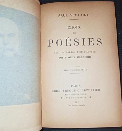 Choix de poèsies - Paul Verlaine - copertina