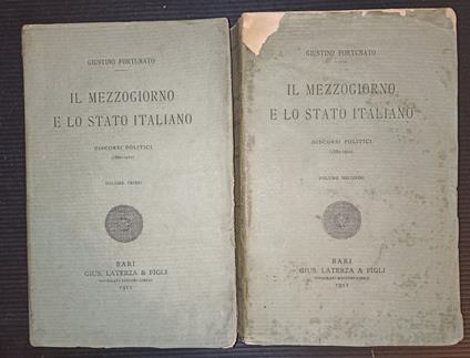 Il Mezzogiorno e lo Stato italiano - 2 voll - Giustino Fortunato - copertina