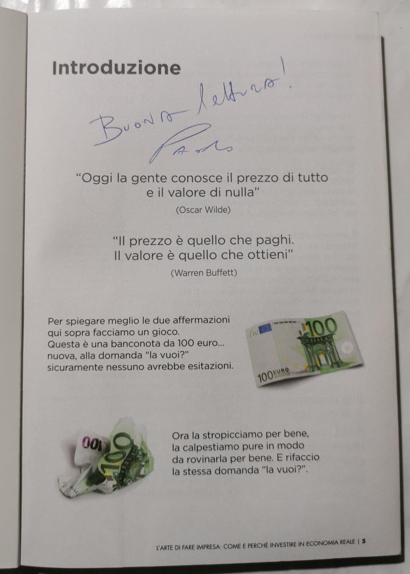 L' arte di fare impresa - Come e perchè investire in economia reale