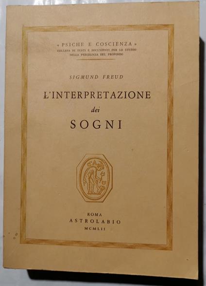 L' interpretazione dei sogni - Sigmund Freud - copertina