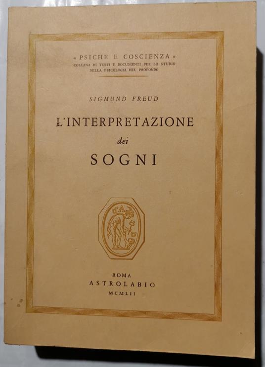 L' interpretazione dei sogni - Sigmund Freud - copertina