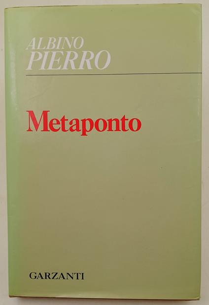 Metaponto - Albino Pierro - copertina