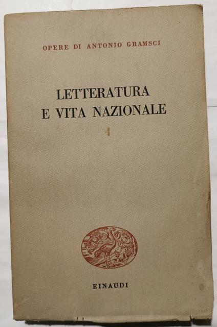 Letteratura e vita nazionale - Antonio Gramsci - copertina