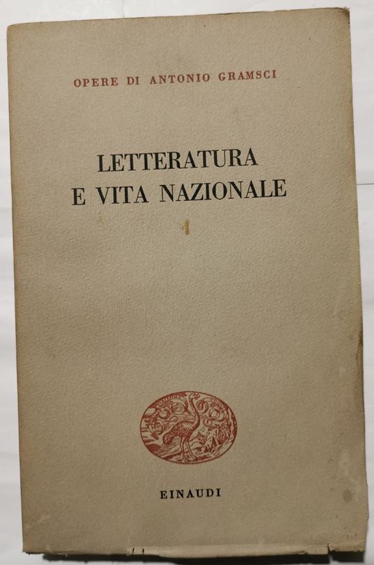 Letteratura e vita nazionale - Antonio Gramsci - copertina