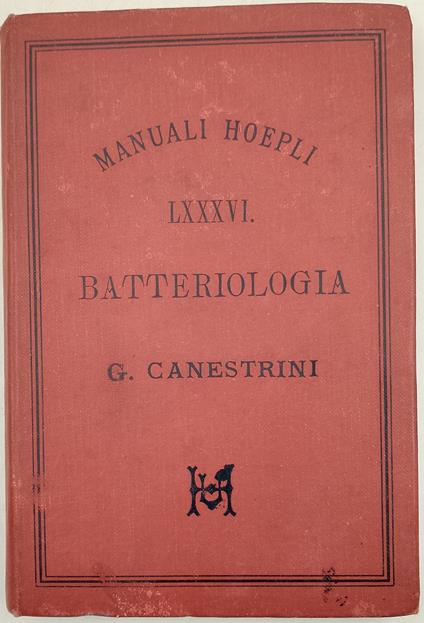 Batteriologia - G. Canestrini - copertina