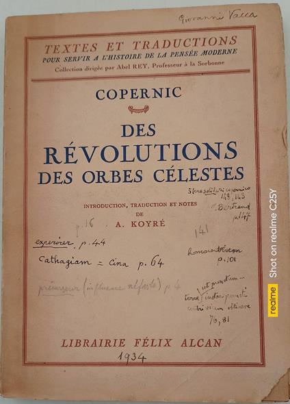 Des revolutions des orbes celestes - Copernic - copertina