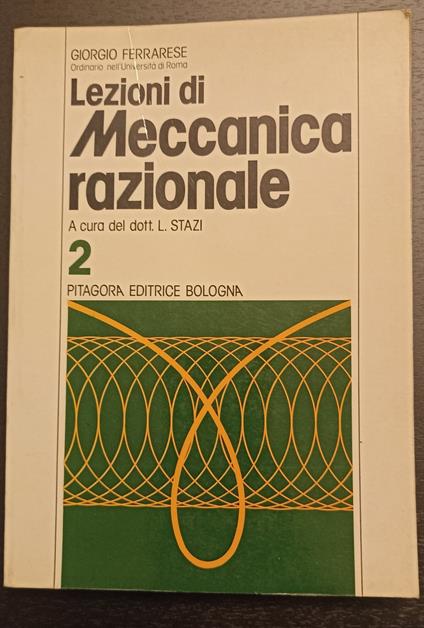 Lezioni di meccanica razionale 2 - copertina