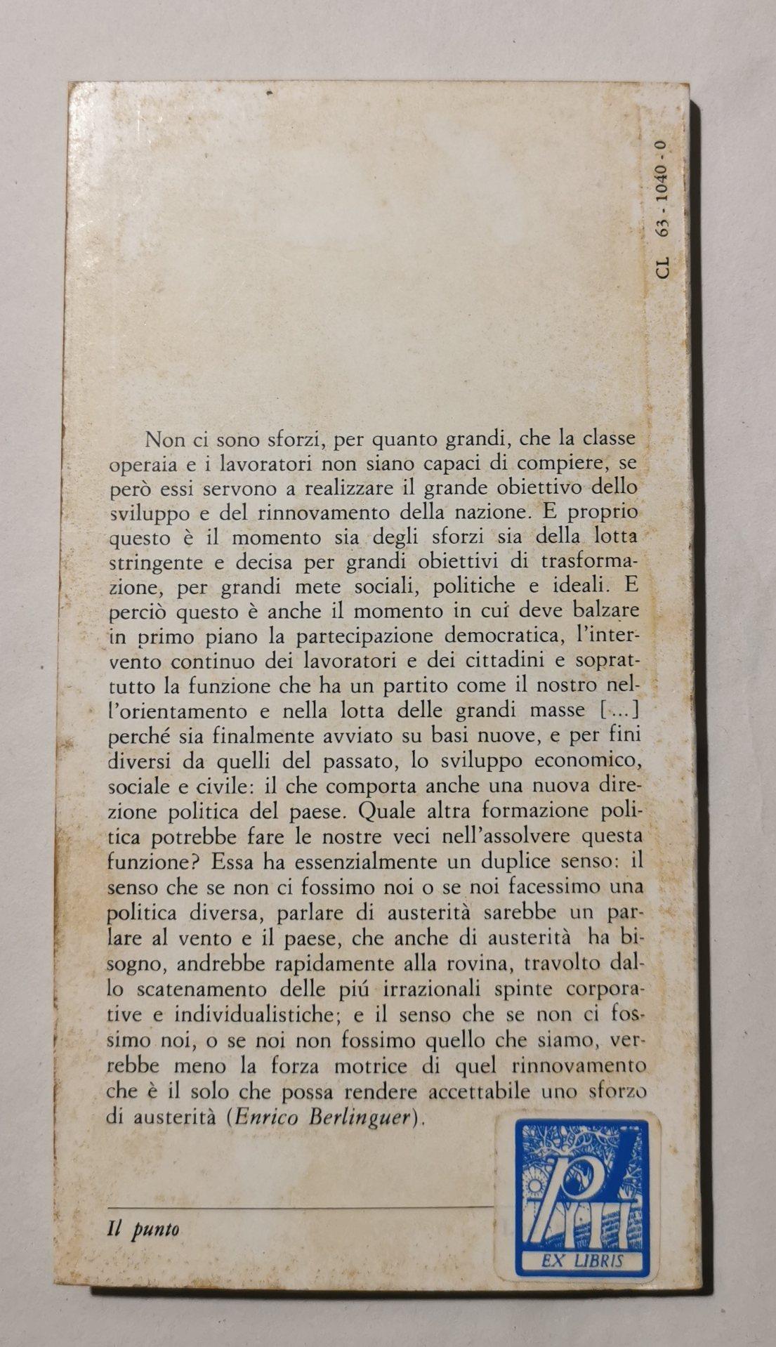 Il Pci e la crisi italiana