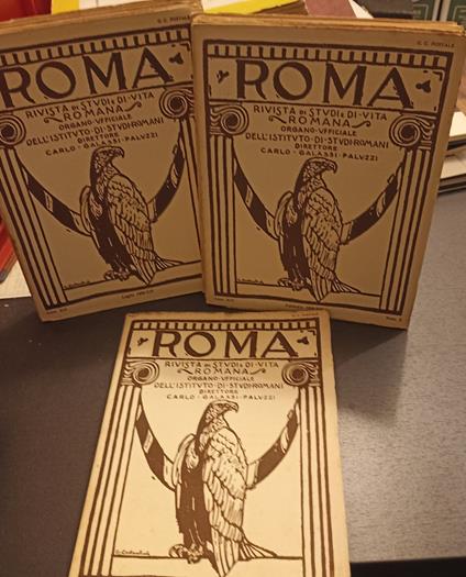 Roma Rivista di studi e di vita romana 1936 -12 numeri annata completa - copertina