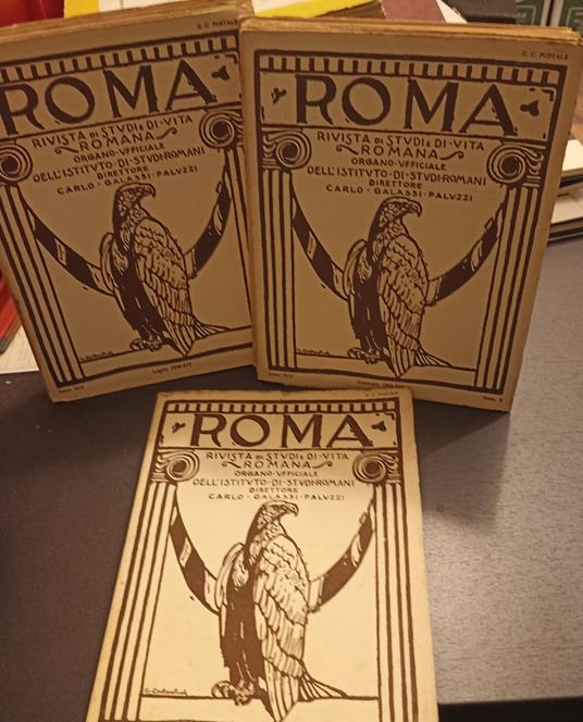 Roma Rivista di studi e di vita romana 1936 -12 numeri annata completa - copertina